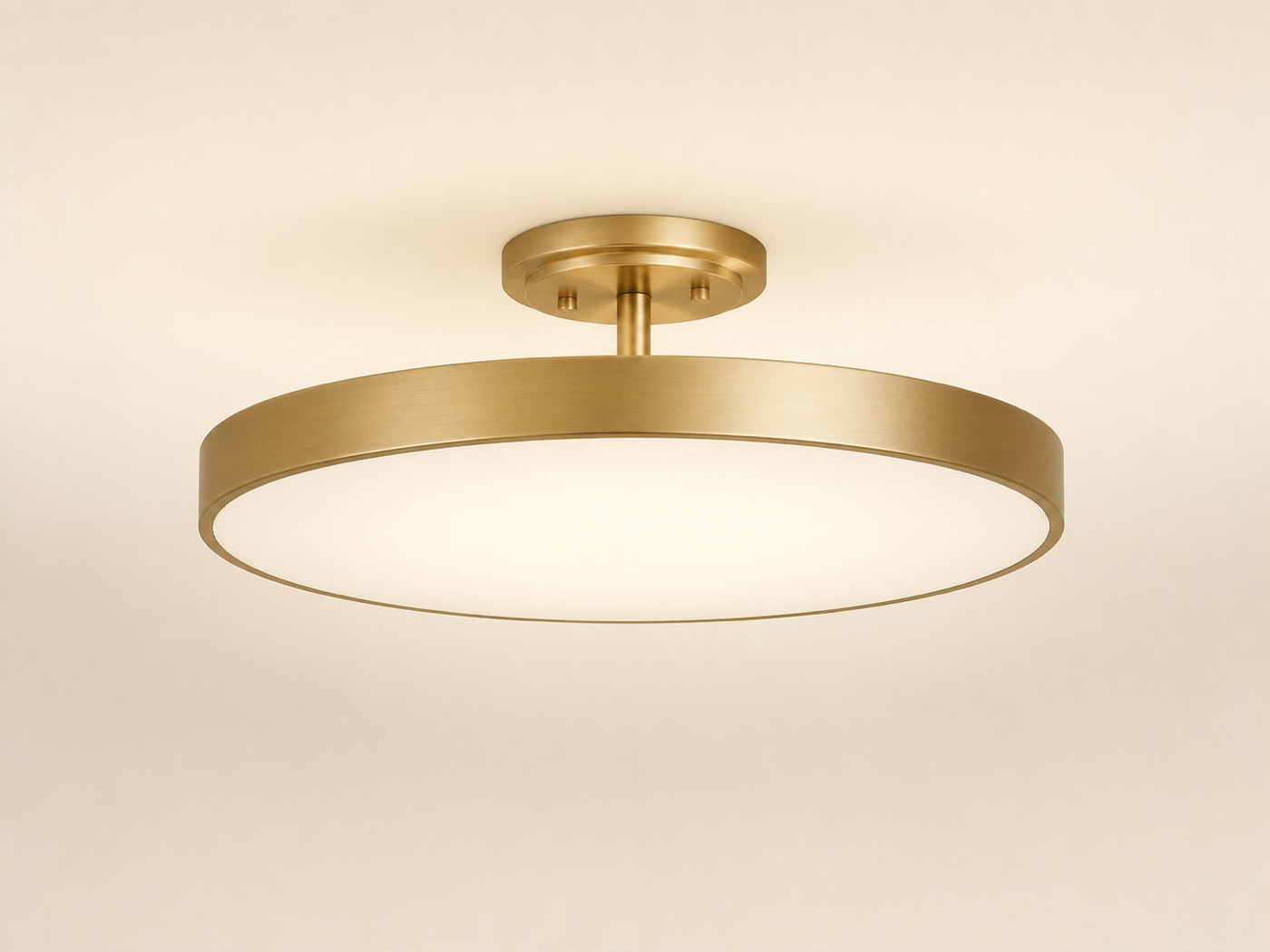 Ceiling light on a light cream background