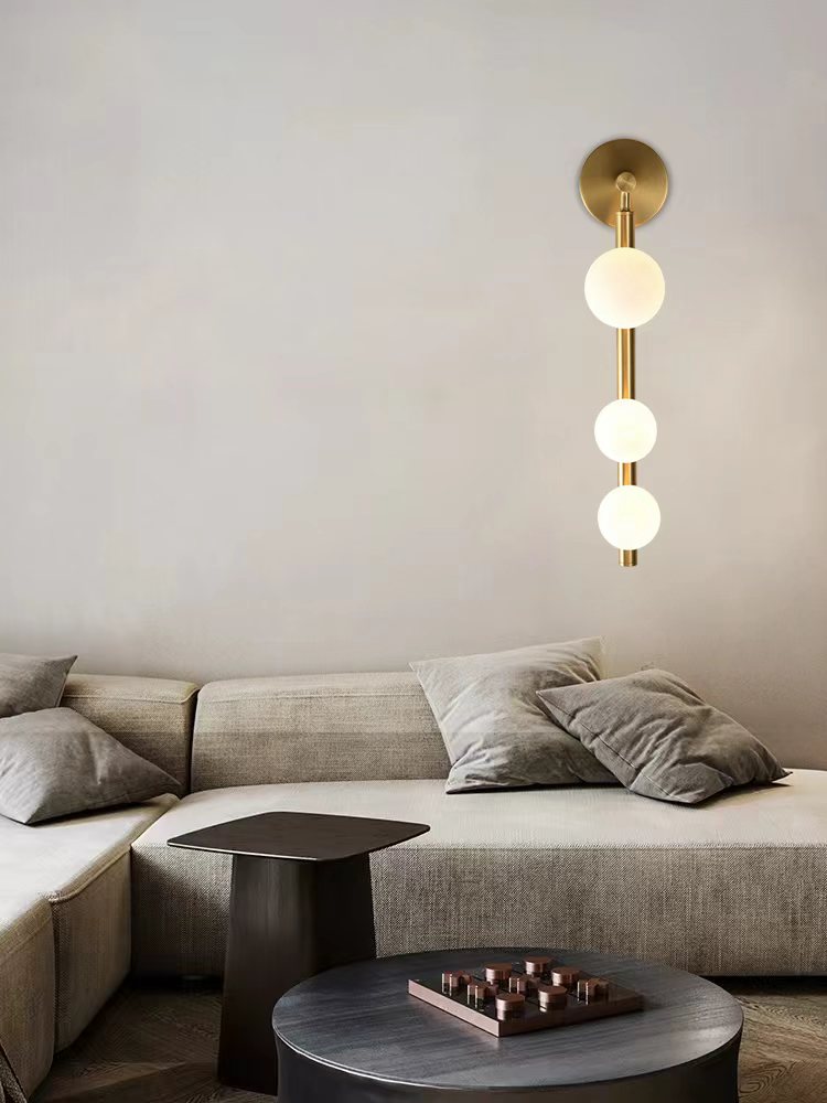 Three-Globe Wall Light