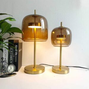 Amber Double Table Lamp